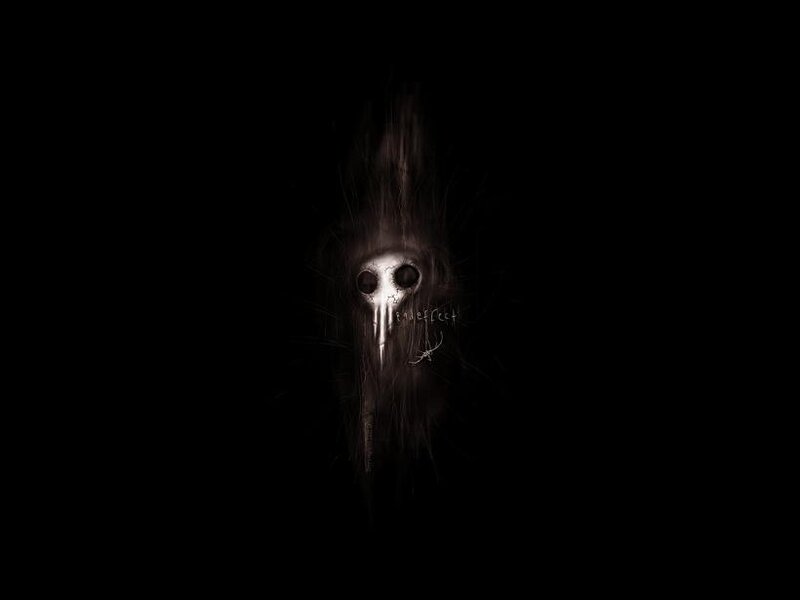 dark skull figure