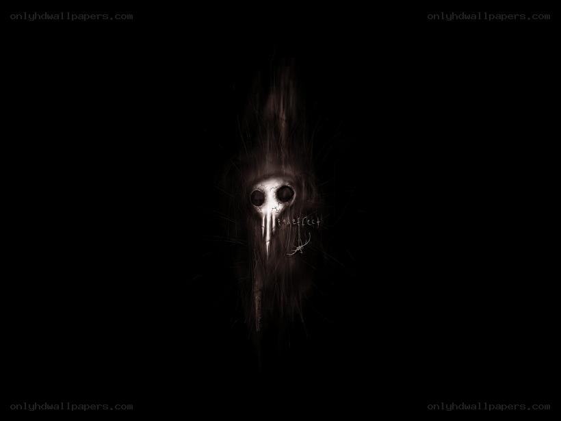 dark skull figure