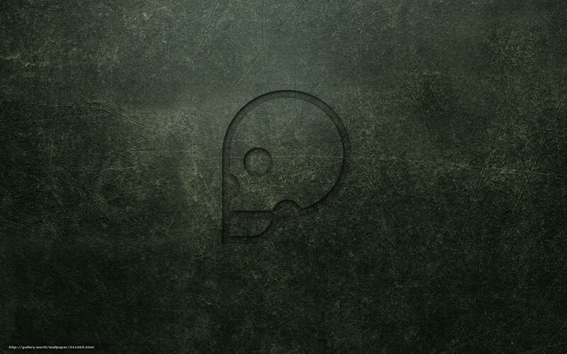 dark skull logo background