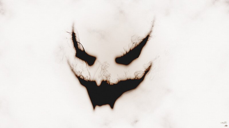 dark skull logo design
