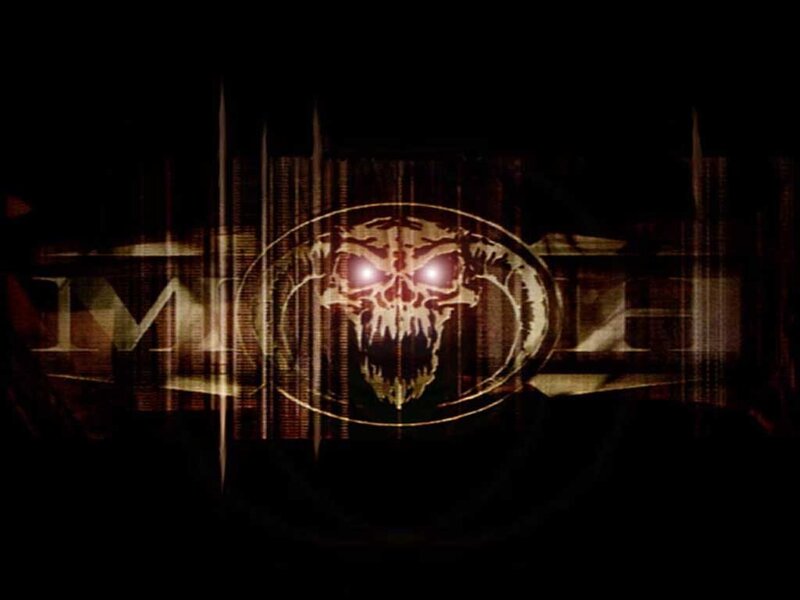 dark skull logo design