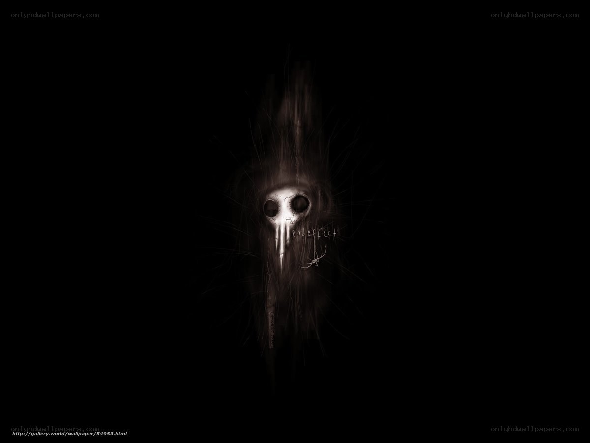 dark skull mask art