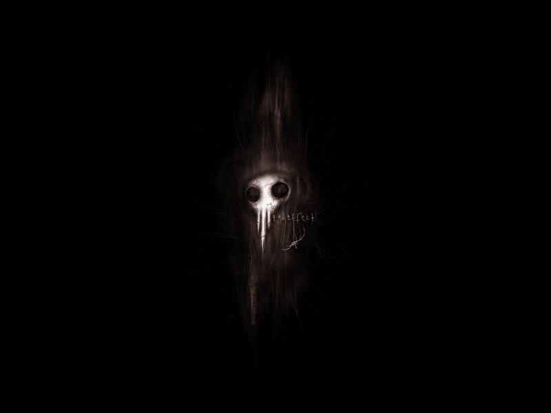 dark skull mask artwork