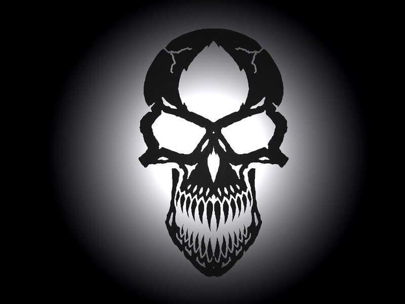 dark skull silhouette