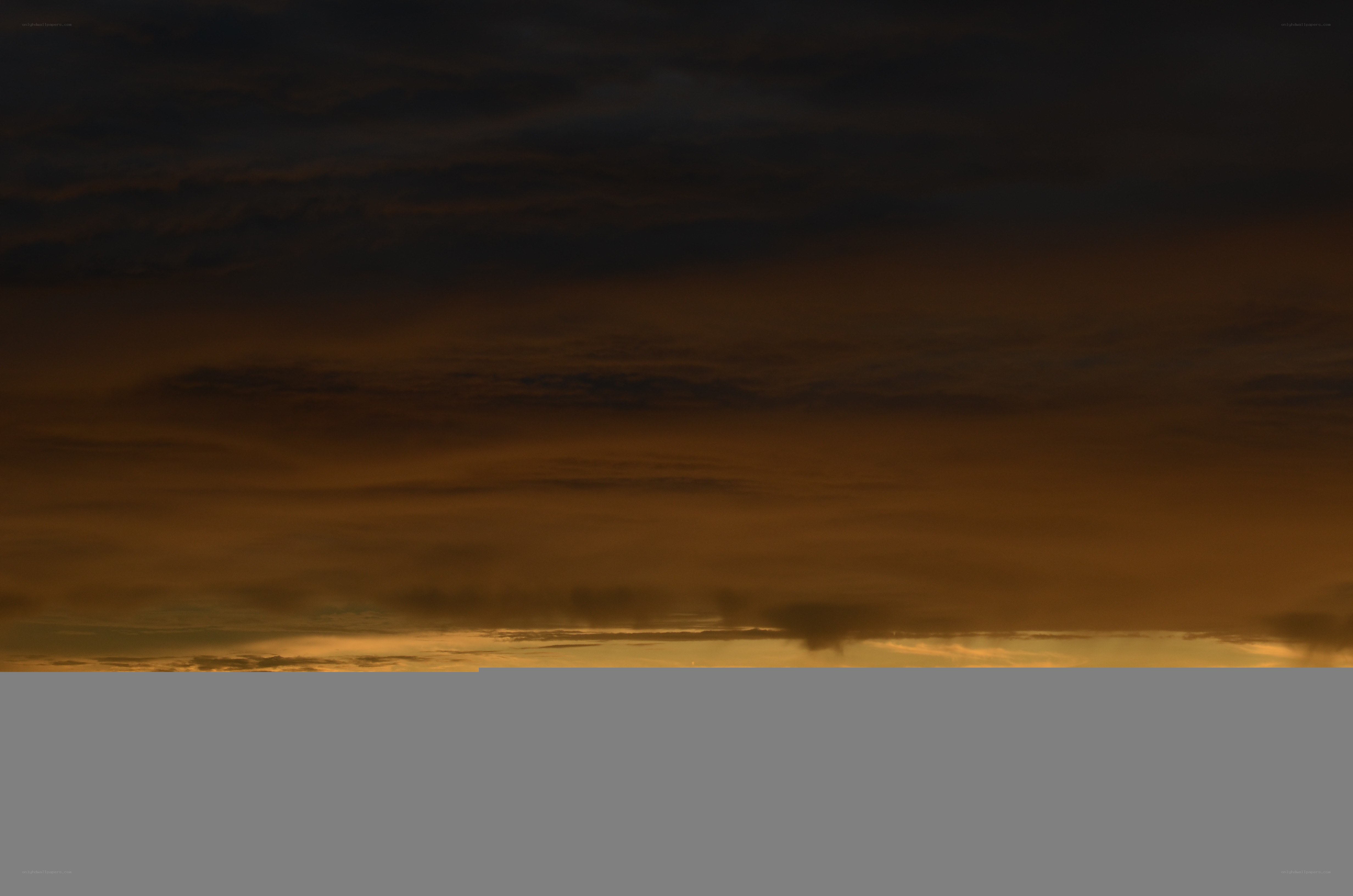 dark sky at sunset