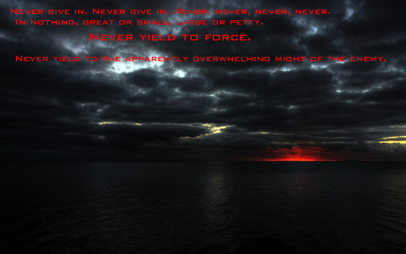 Dark sky over the sea