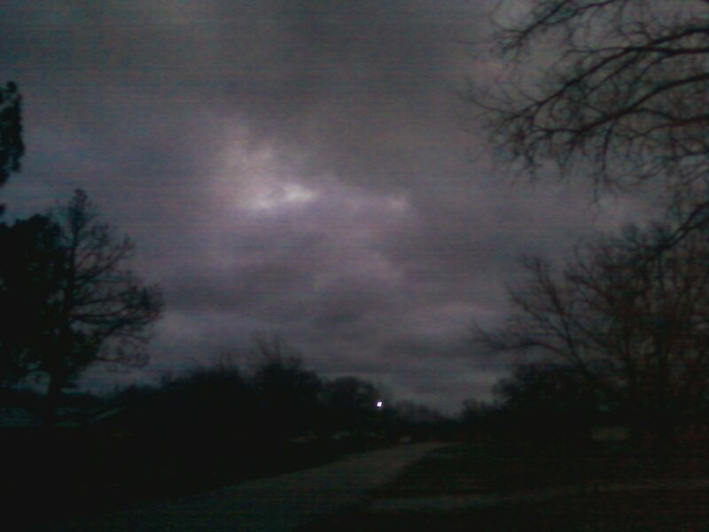 Dark Sky with Clouds — Gray