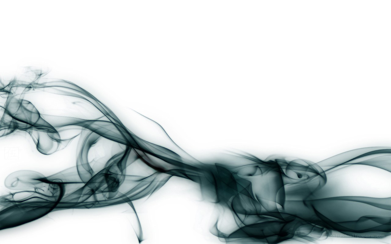 dark smoke swirls on white