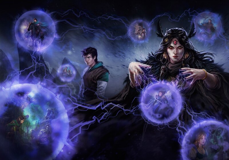 Dark Sorceress with Magic