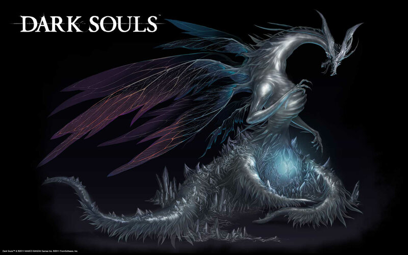 Dark Souls dragon artwork