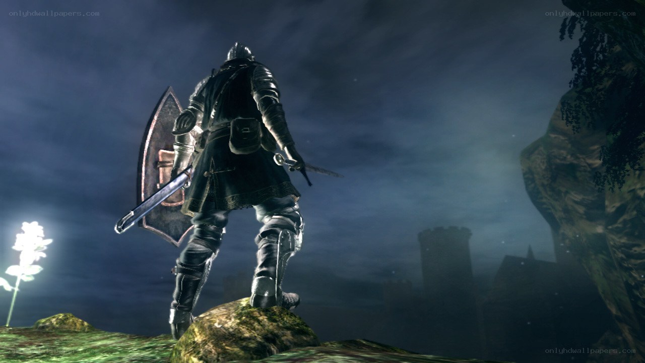 dark souls knight standing