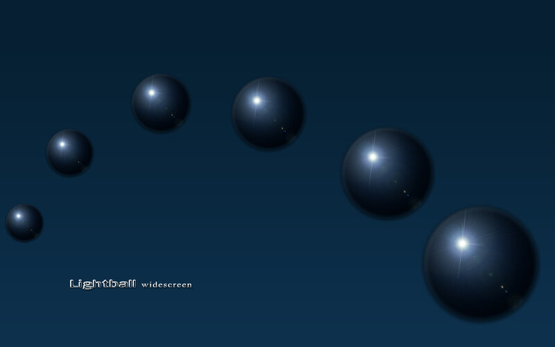 dark spheres with light effects
