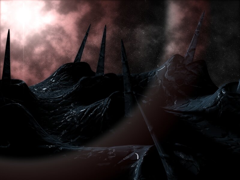 Dark Spiky Landscape