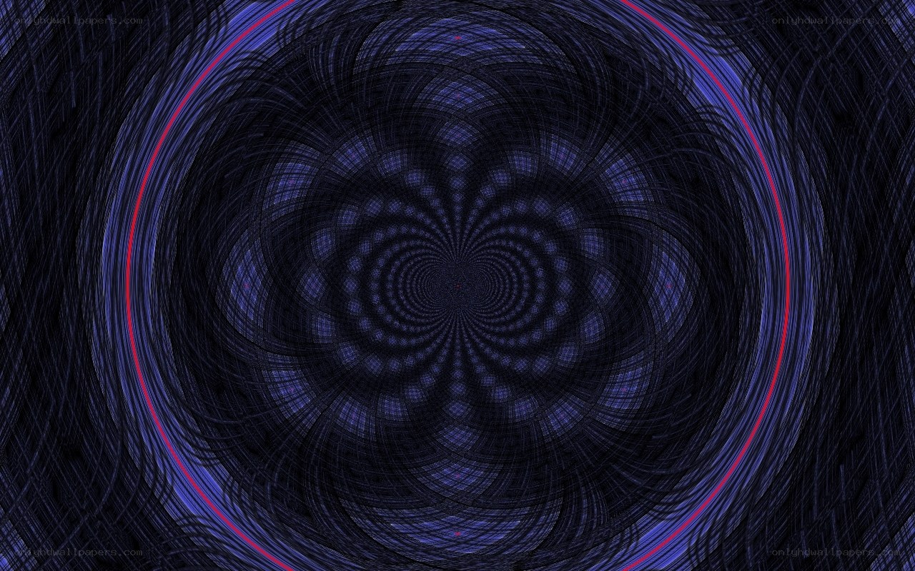 dark spiral fractal pattern