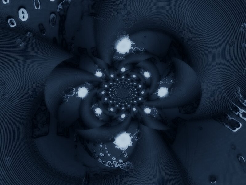 dark spiral fractal pattern