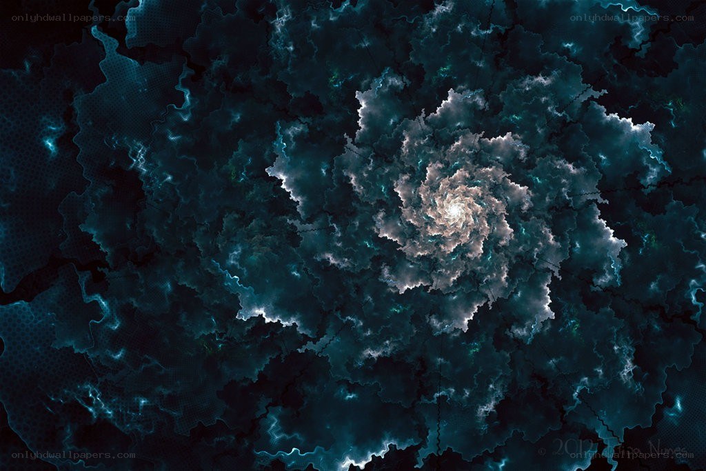 Dark spiral nebula