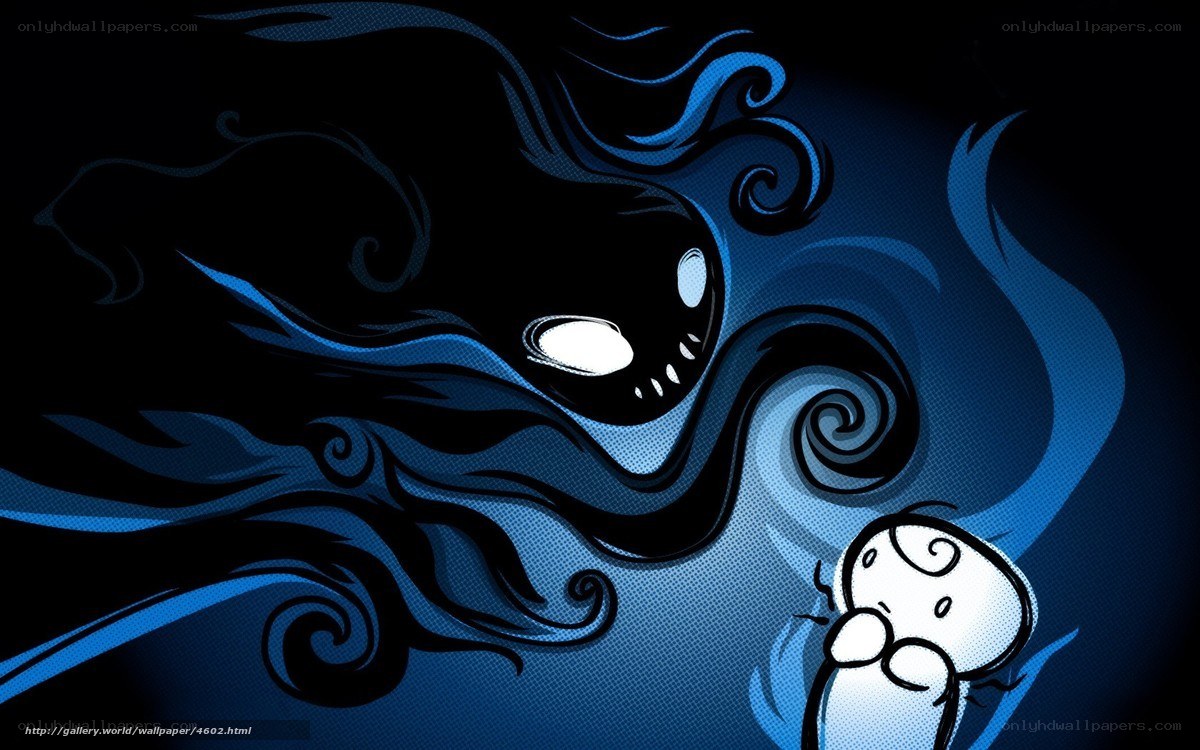 dark spirit and small figure