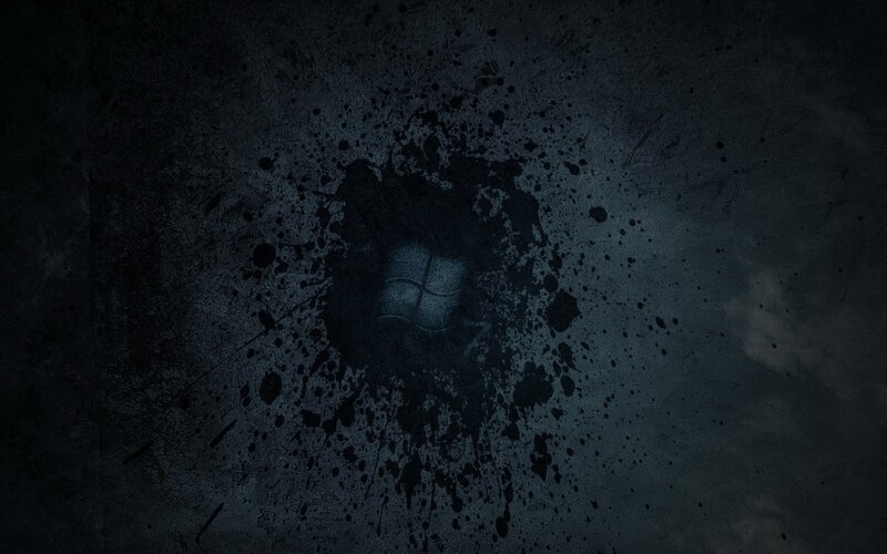 dark splatter with logo