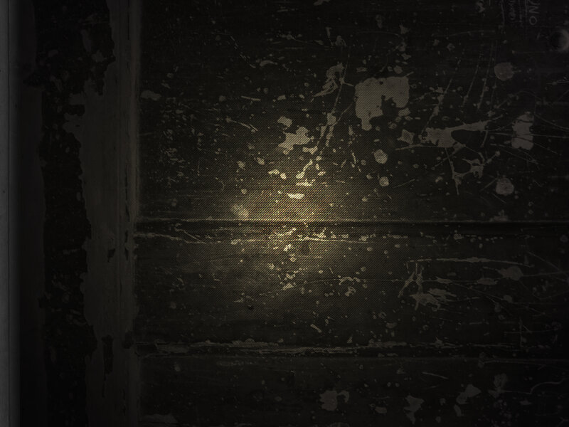 dark splattered surface