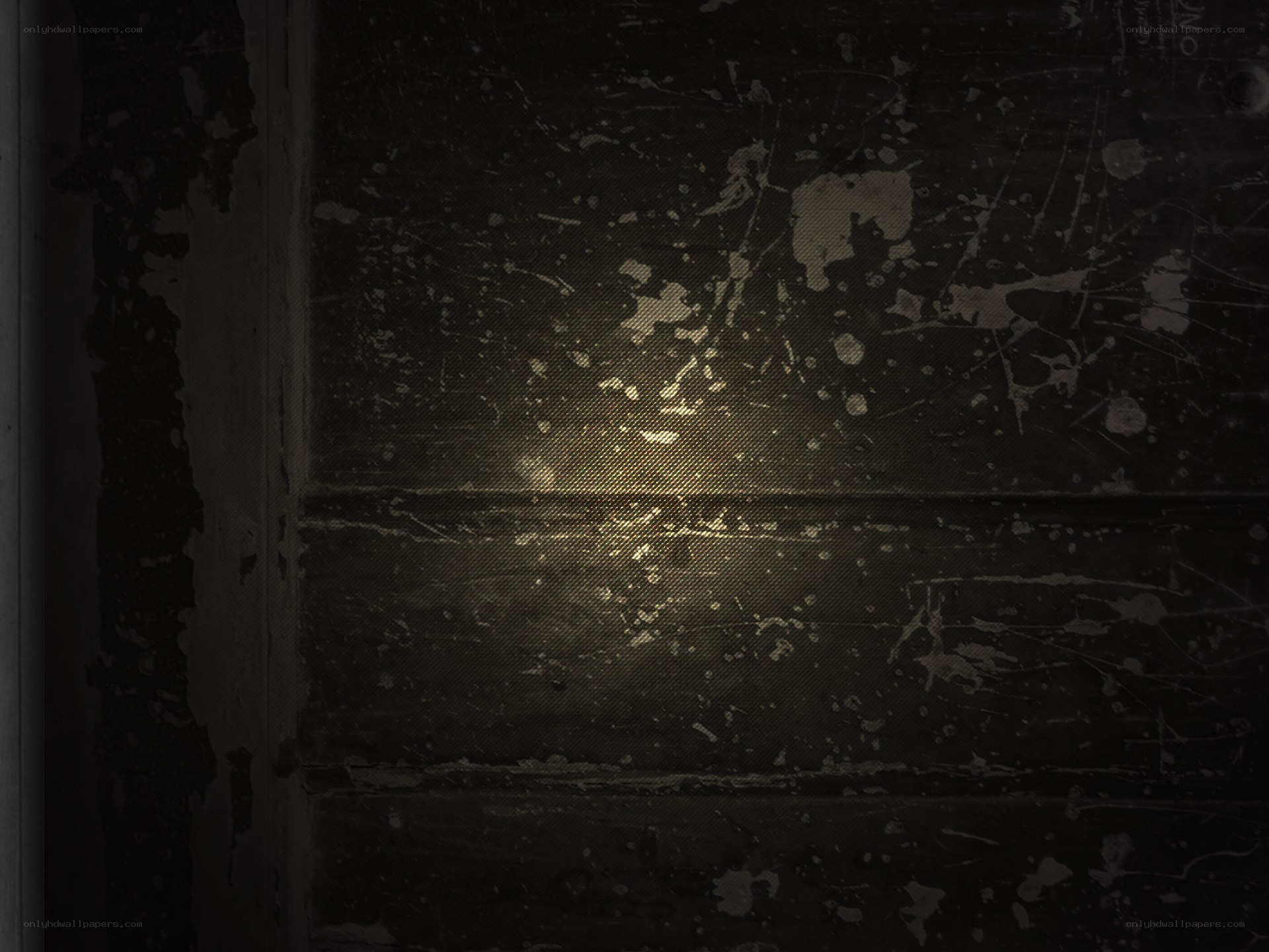 dark splattered surface