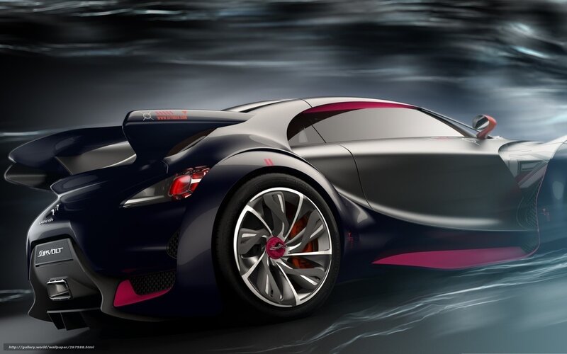 Dark Sports Car — Black, Dynamic