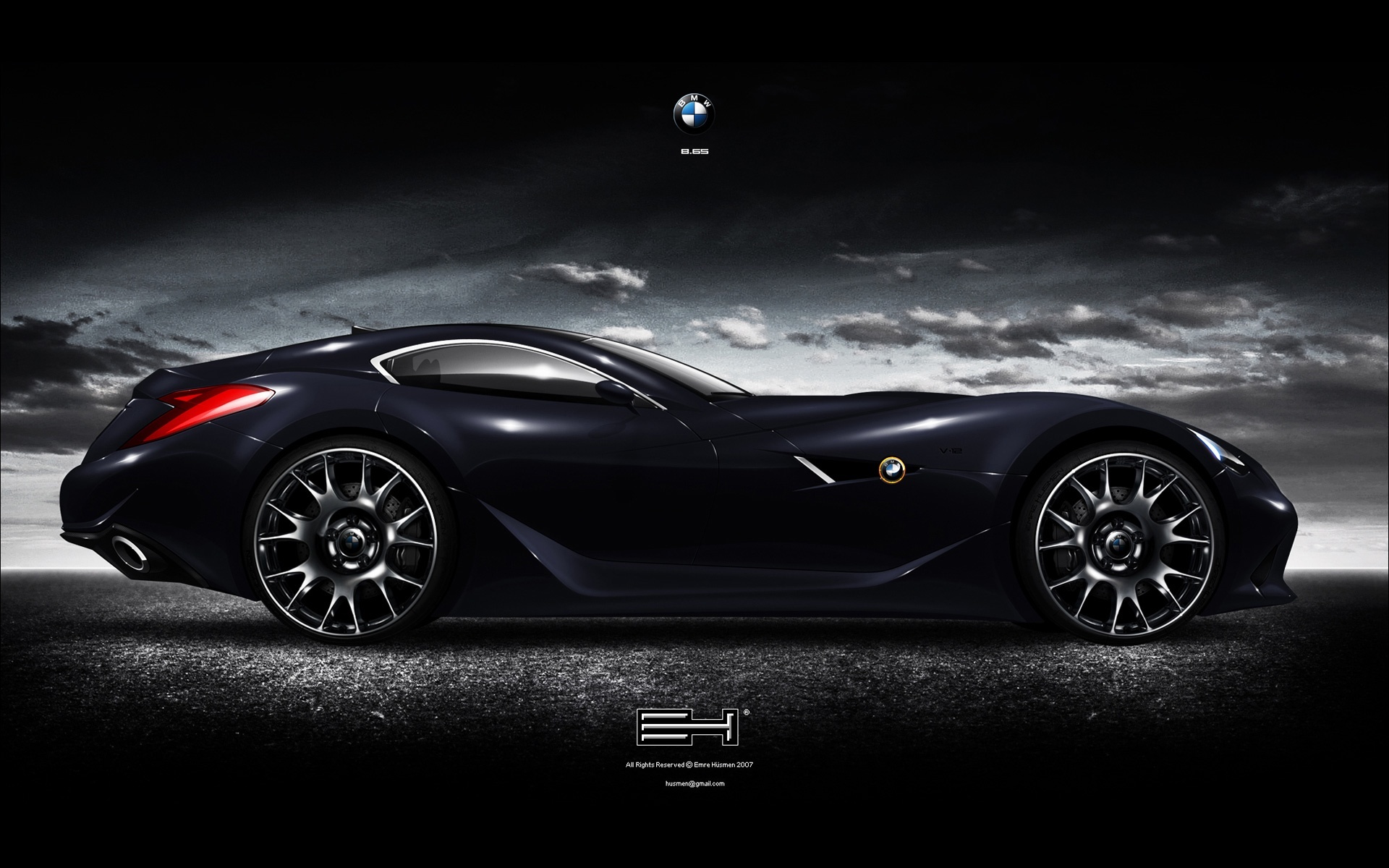 dark sports car concept