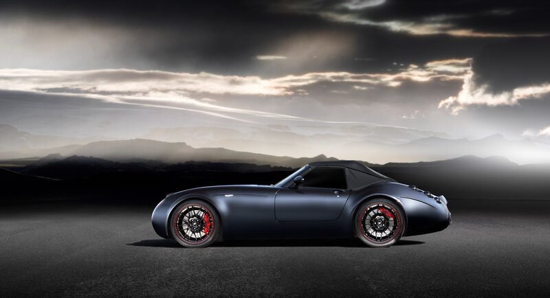 dark sports car on road