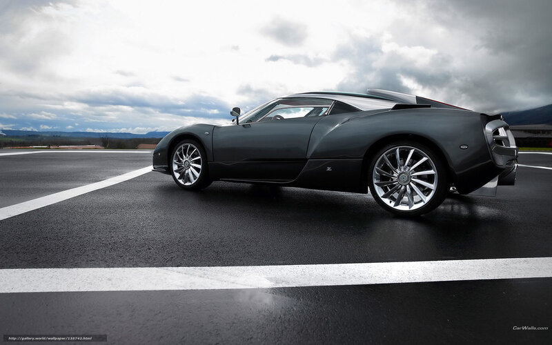 dark sports car on track