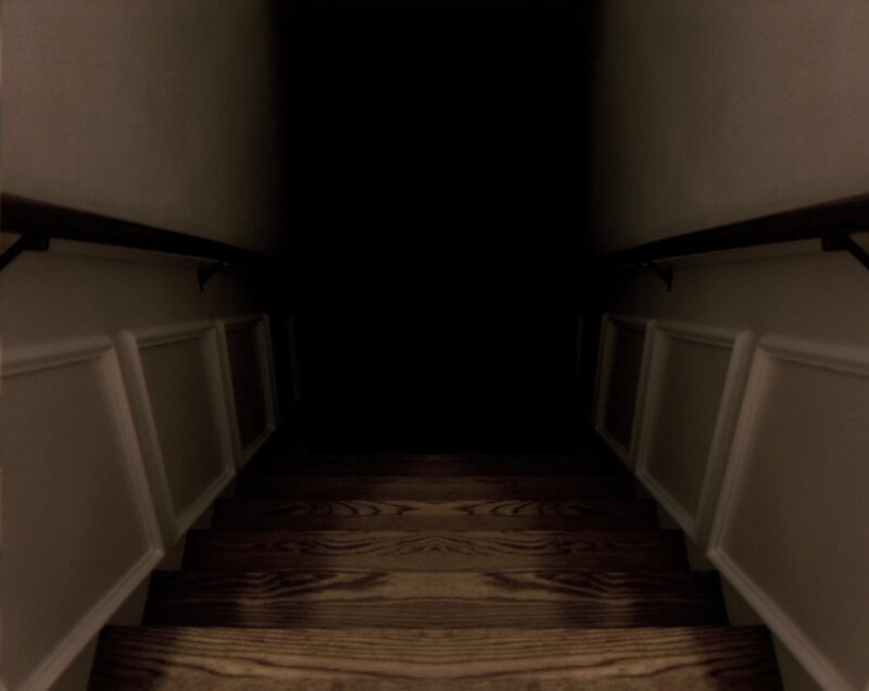 dark staircase interior