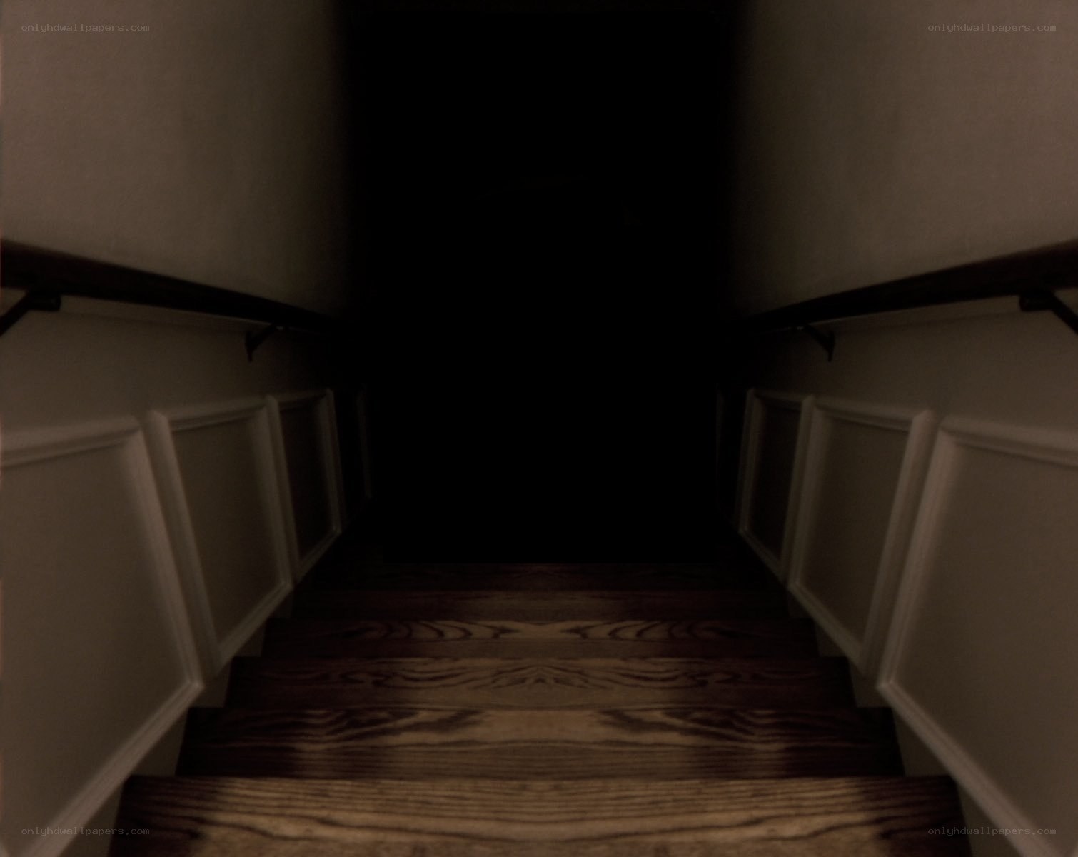 dark staircase interior