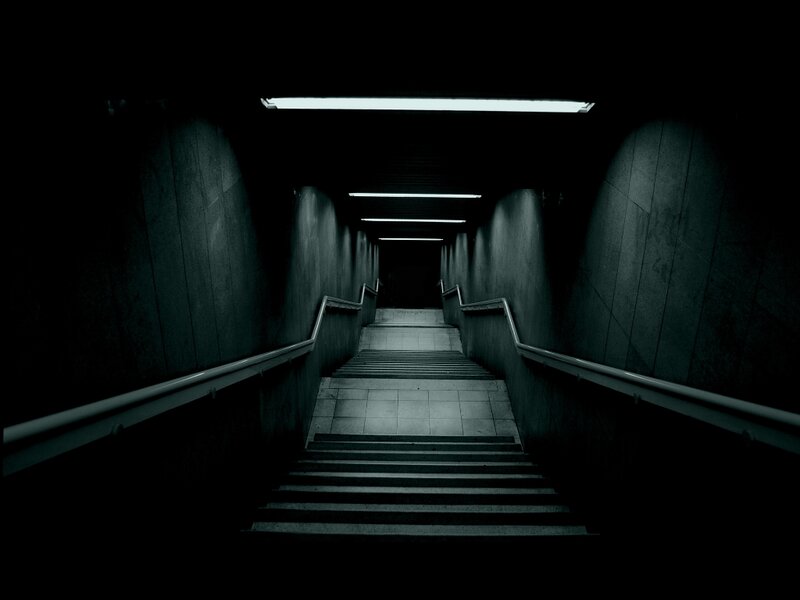 Dark Staircase Tunnel