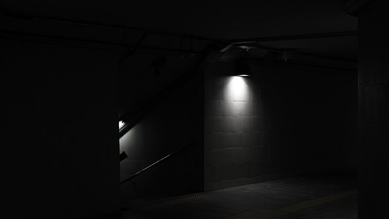 Dark Stairwell Corner