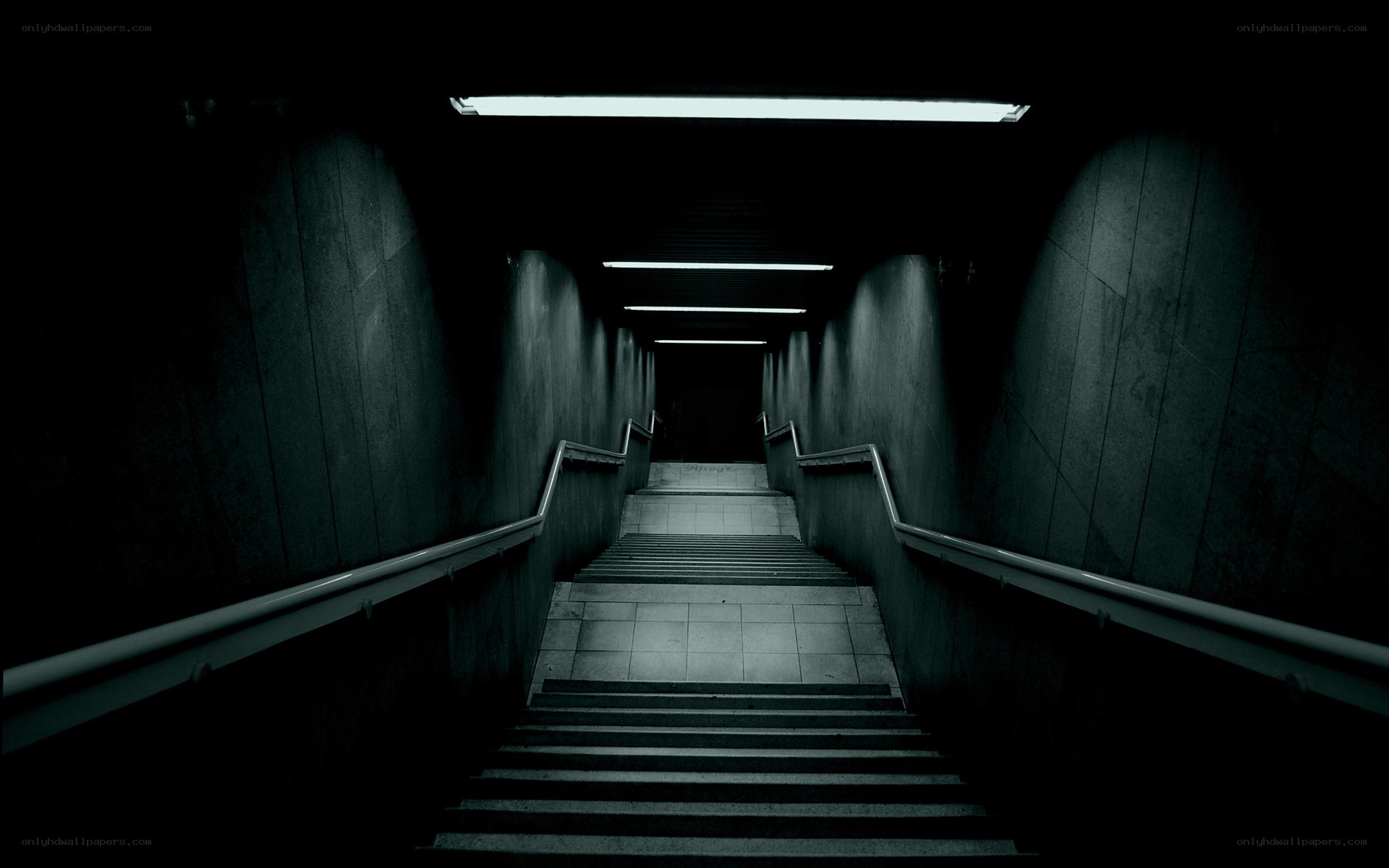 dark stairwell hallway