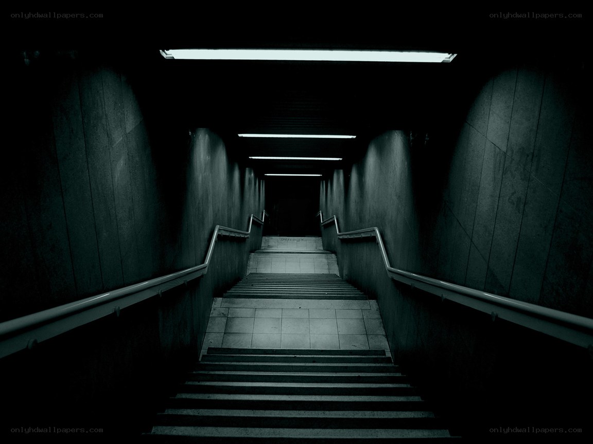 dark stairwell hallway