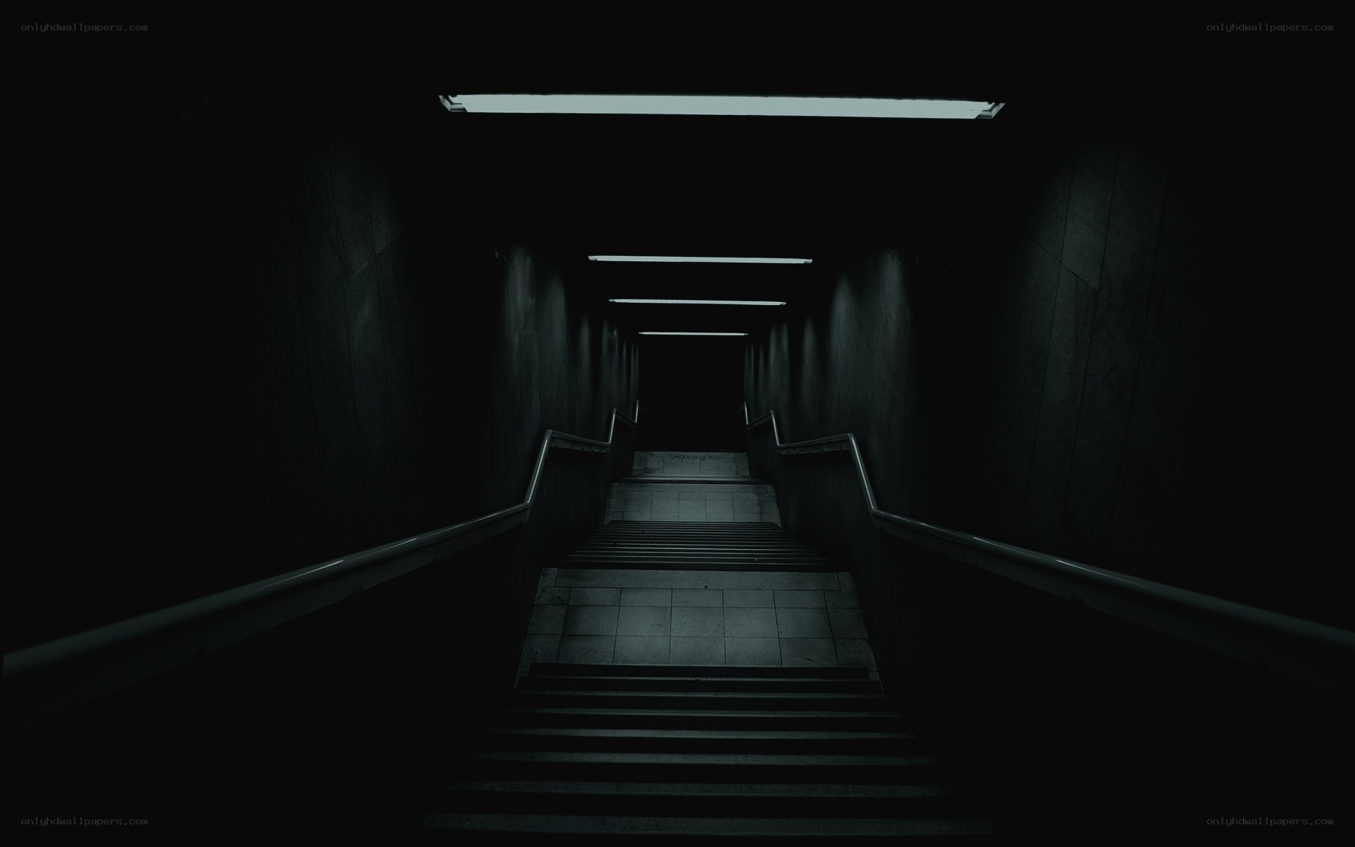 dark stairwell hallway