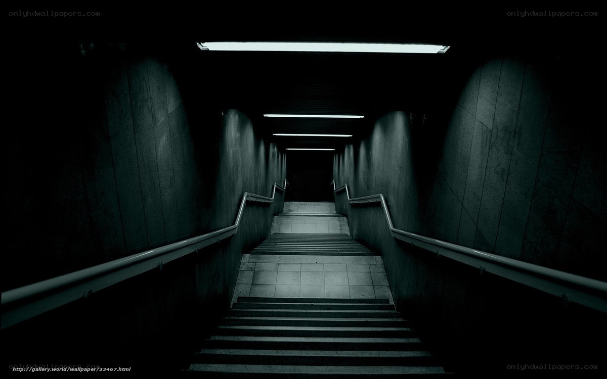 dark stairwell hallway