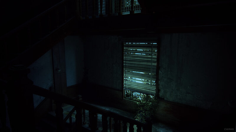 Dark Stairwell with Window