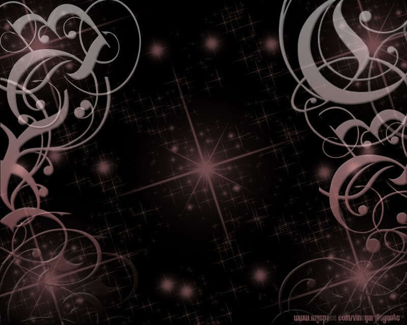 dark starry floral background