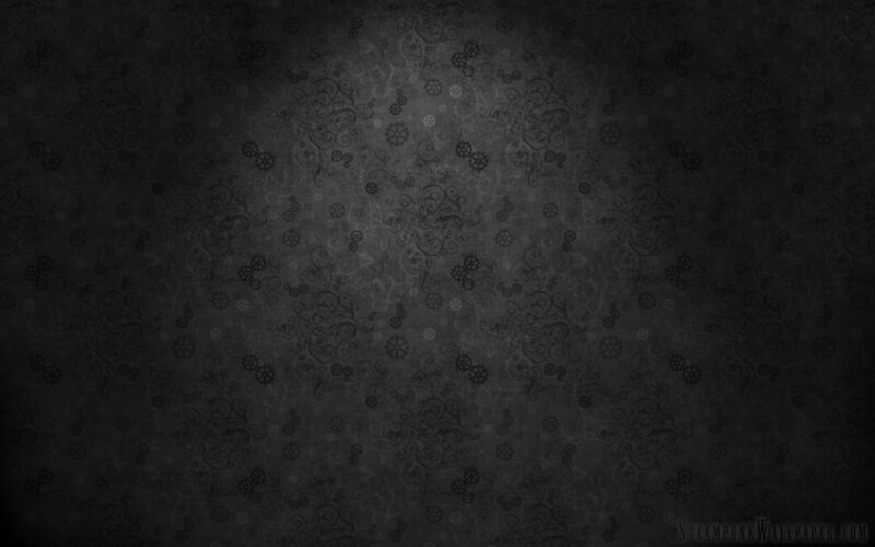 Dark Steampunk Pattern — Black
