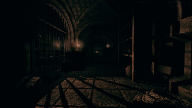 Dark Stone Corridor — Black