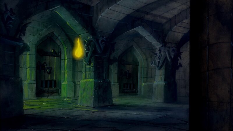 Dark Stone Corridor — Green