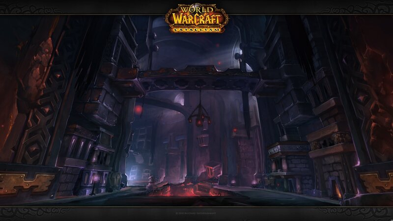Dark Stone Corridor — Purple