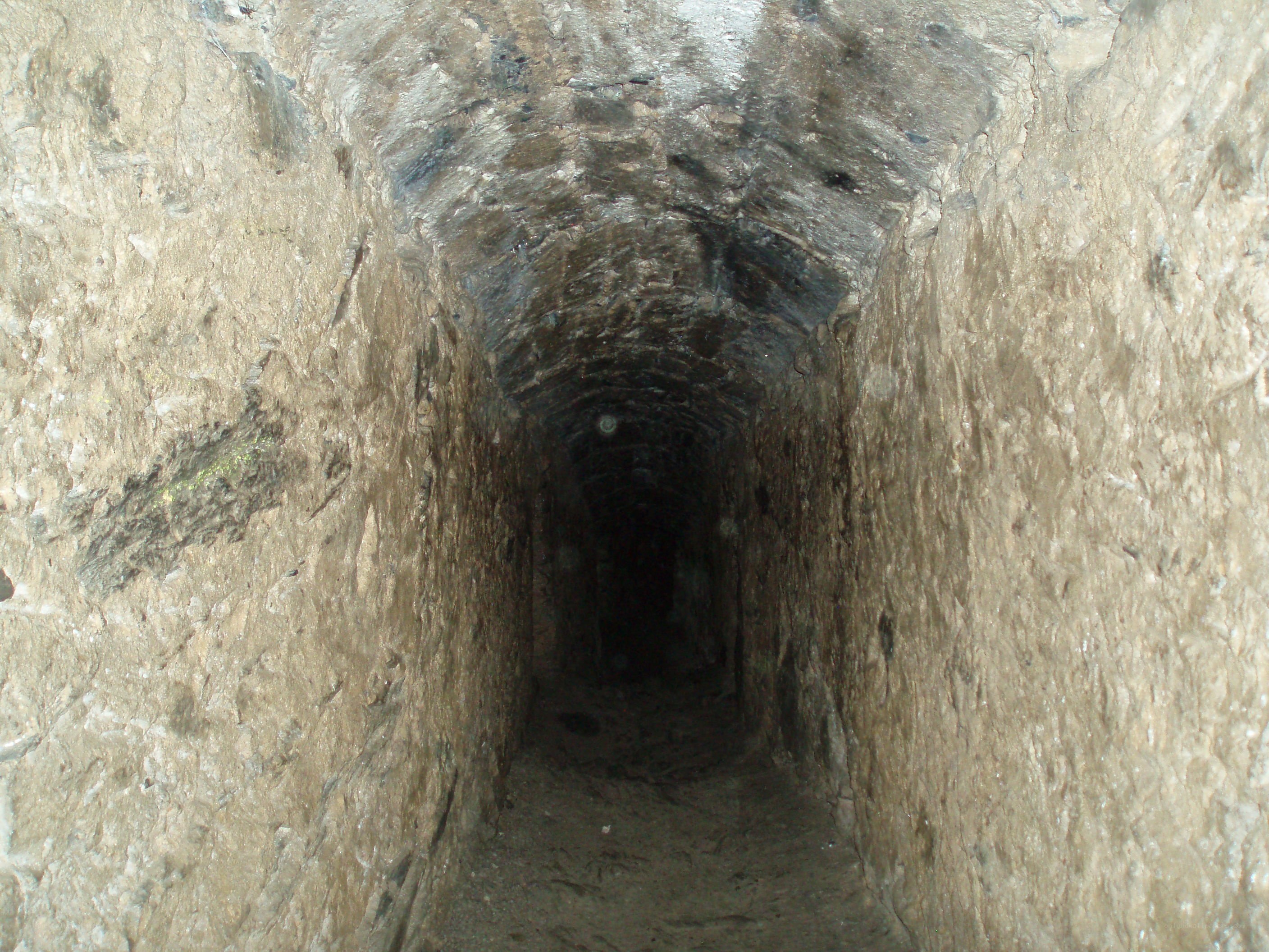 dark stone tunnel interior