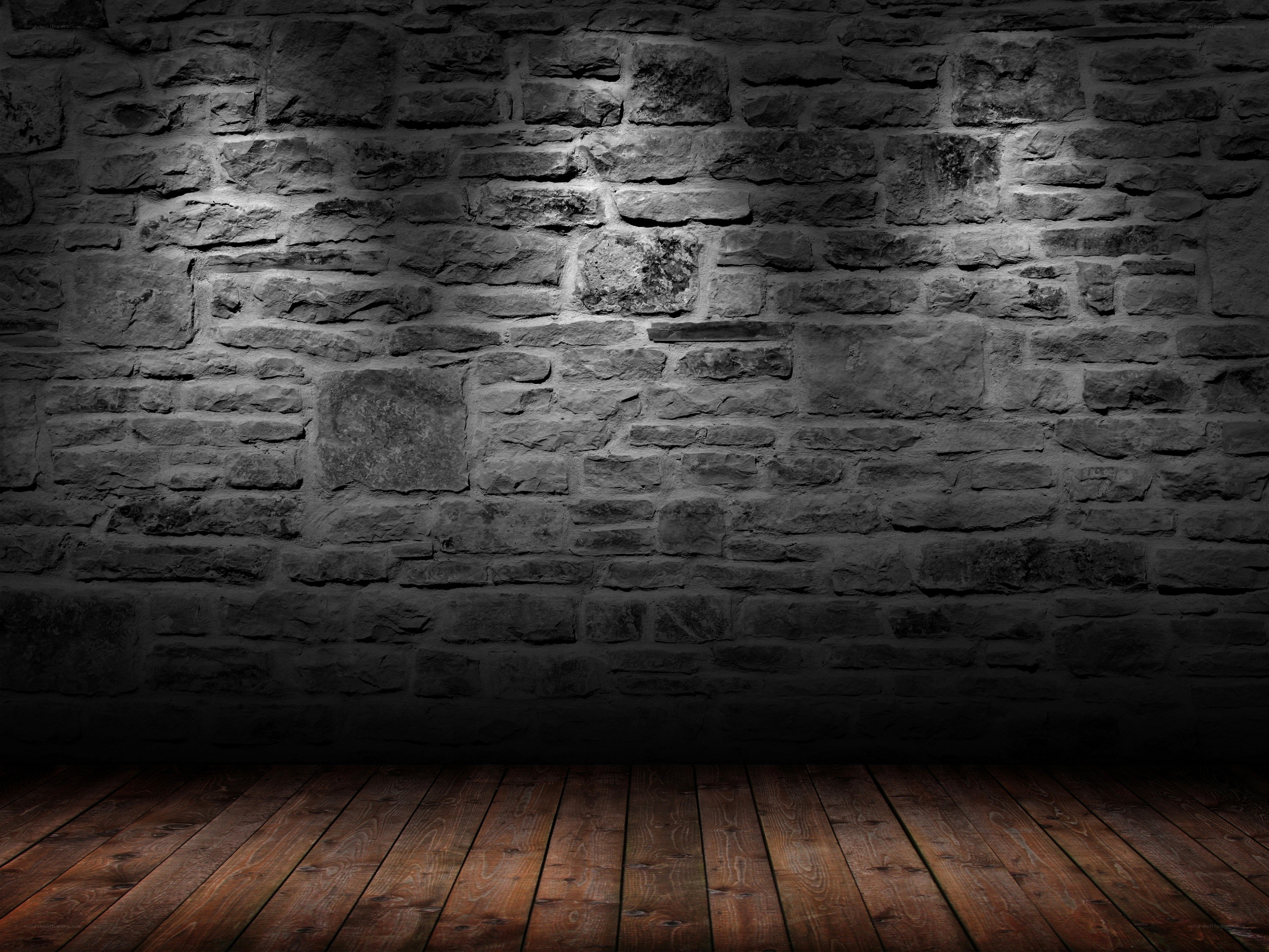 dark stone wall interior