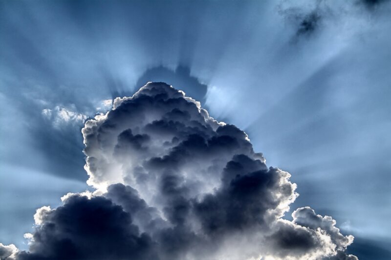 Dark Storm Cloud — Blue