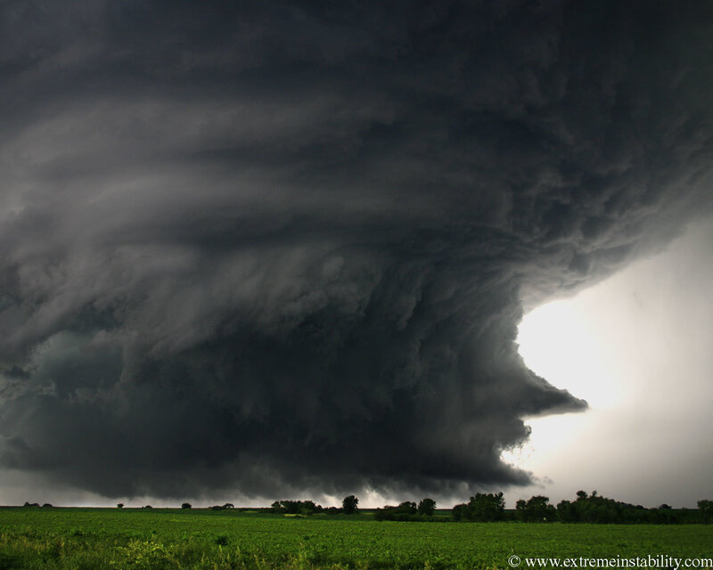 Dark Storm Cloud — Green, Dramatic