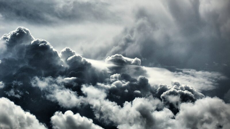 dark storm clouds