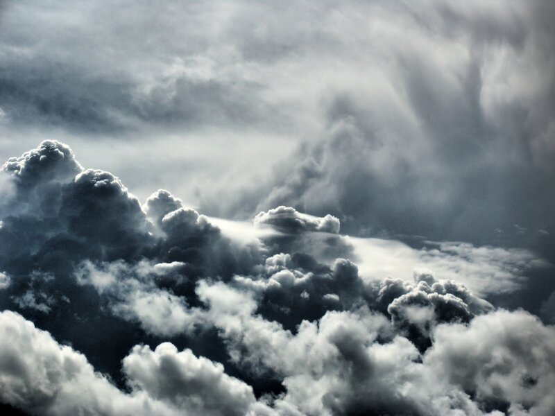 dark storm clouds