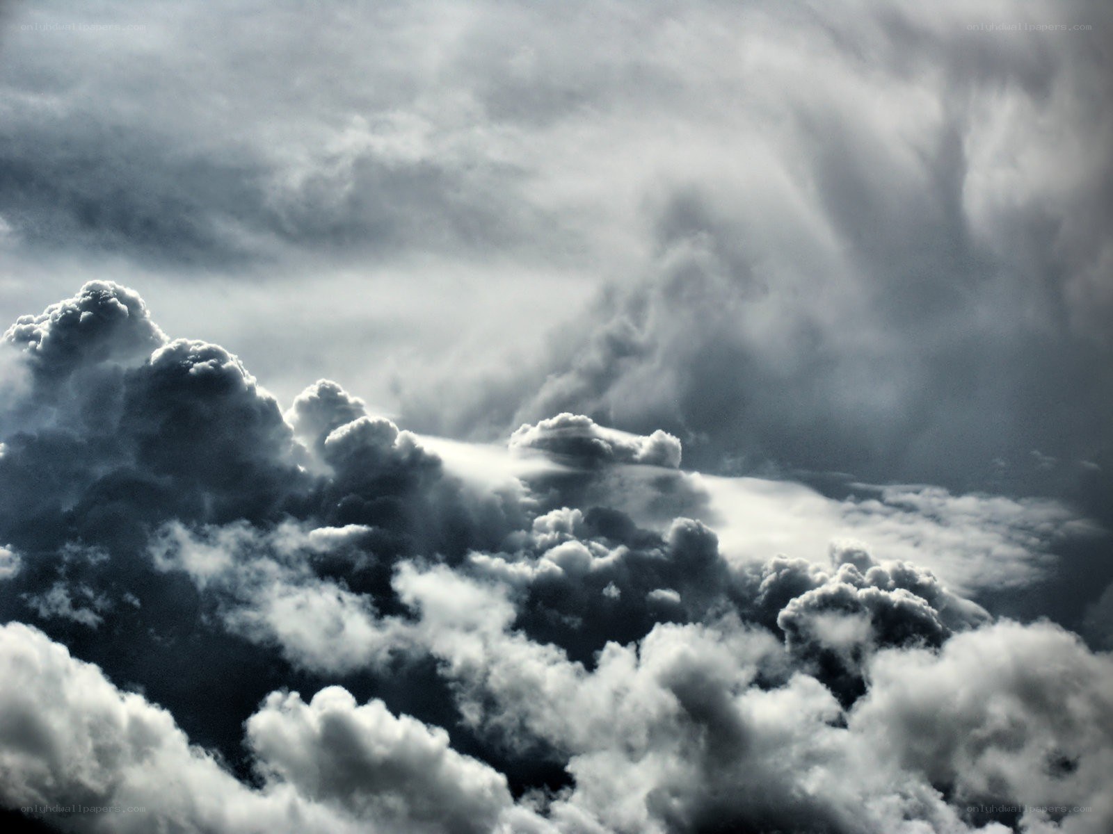 dark storm clouds