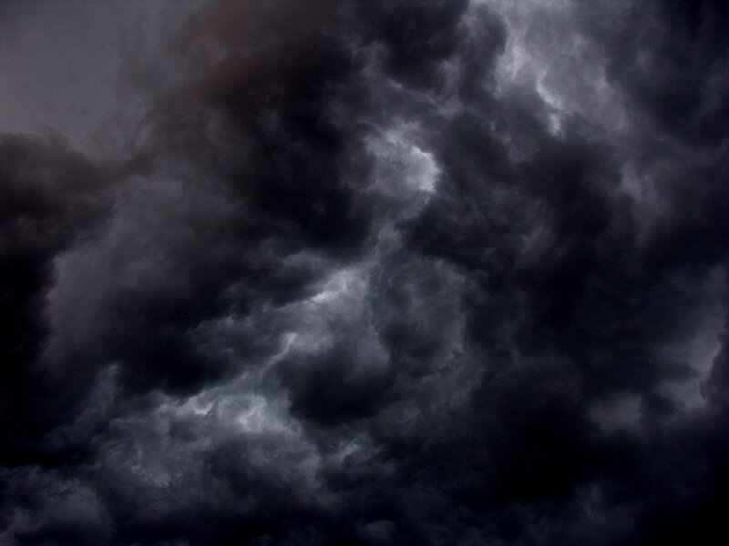 dark storm clouds
